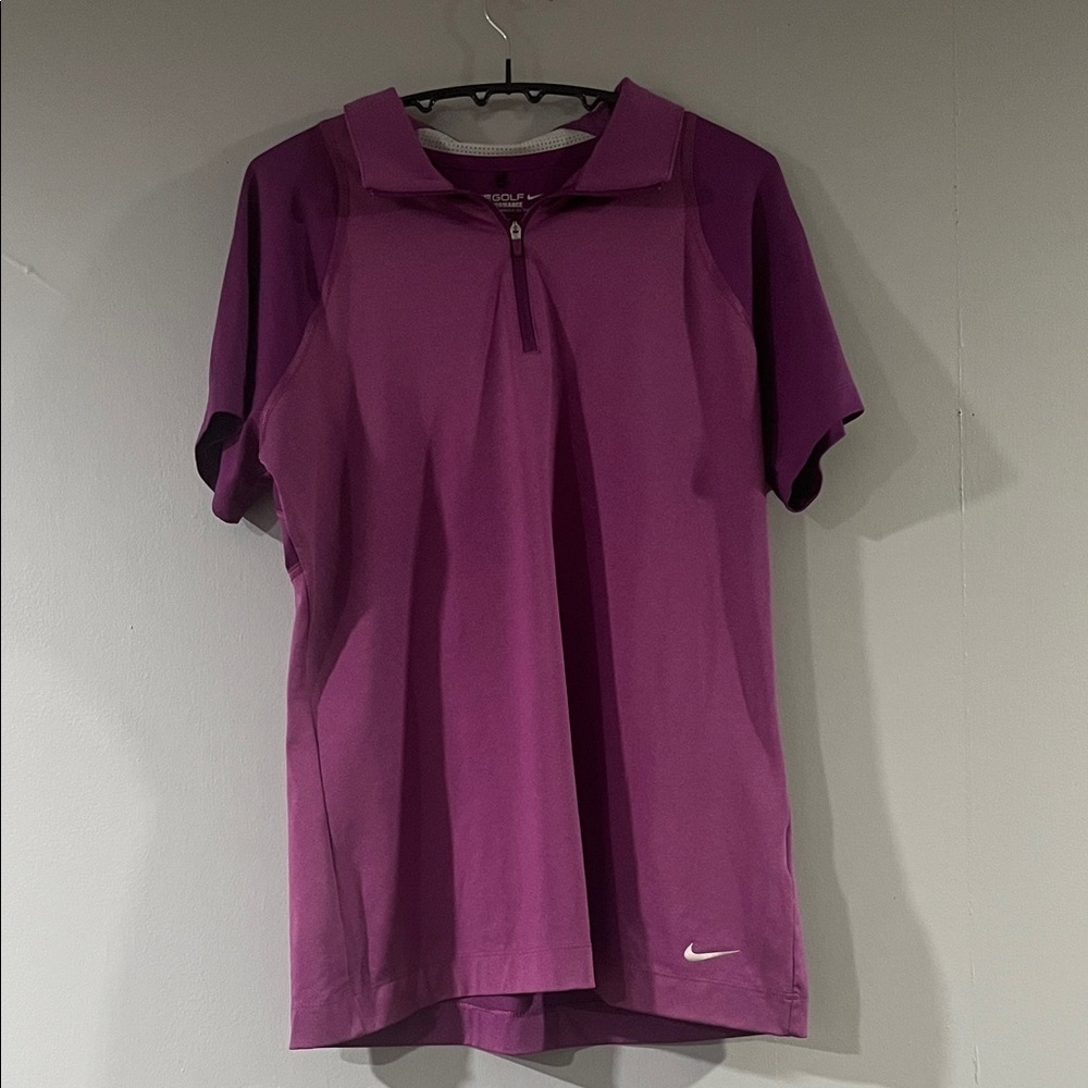 Nike Women's Magenta Polo Shirt Size Medium